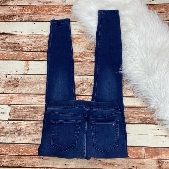 Tommy Hilfiger Women's Jegging Pull On Skinny Jeans Size 00 Dark Wash Stretch - Picture 5 of 5